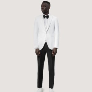 Turkish white wedding suit