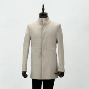 Short Coat Dark Beige